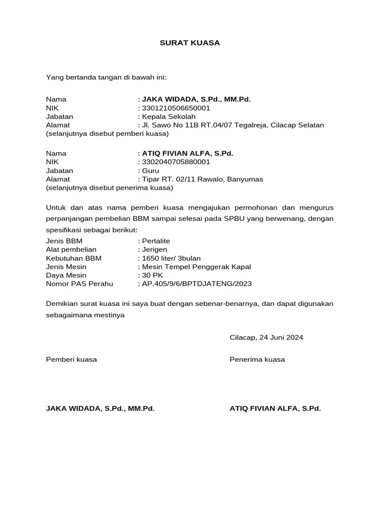 Contoh Surat Kuasa Perpanjang STNK: Panduan Lengkap dan Format Resmi