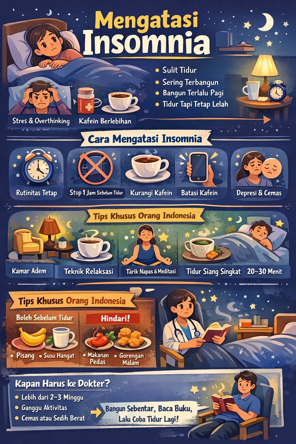 Atasi Insomnia dengan 9 Tips Mengatasi Susah Tidur yang Efektif
