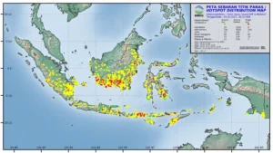 Babel Selatan Dikepung Titik Panas: 64 Hotspot Terdeteksi oleh BMKG