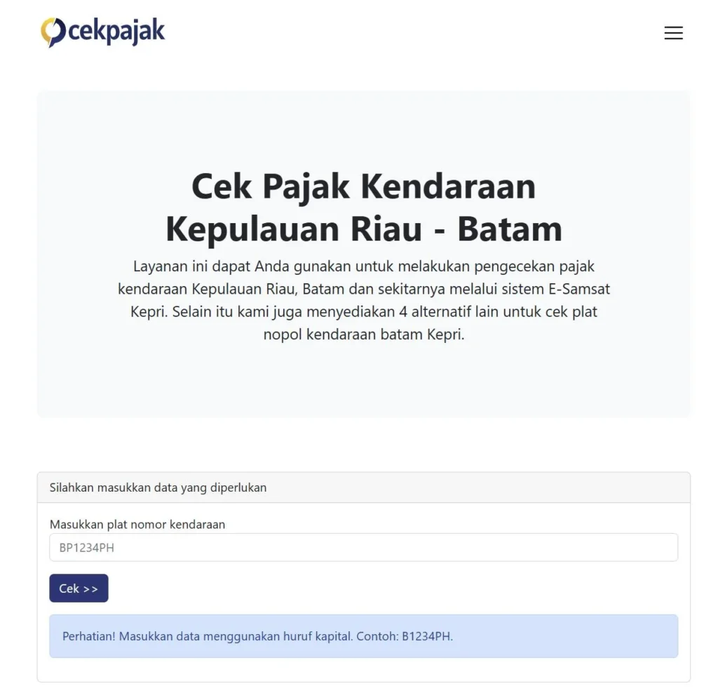 Cek Pajak Motor Batam: Panduan Lengkap dan Kebijakan Terbaru 2026