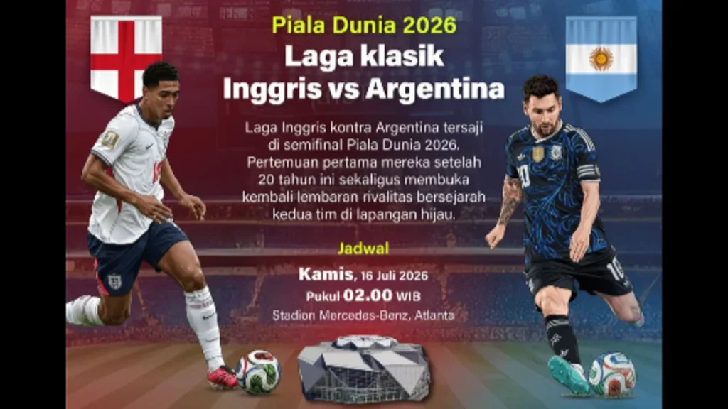 Kekalahan dari Argentina di Semifinal Piala Dunia 2026: Luka Mendalam bagi Inggris