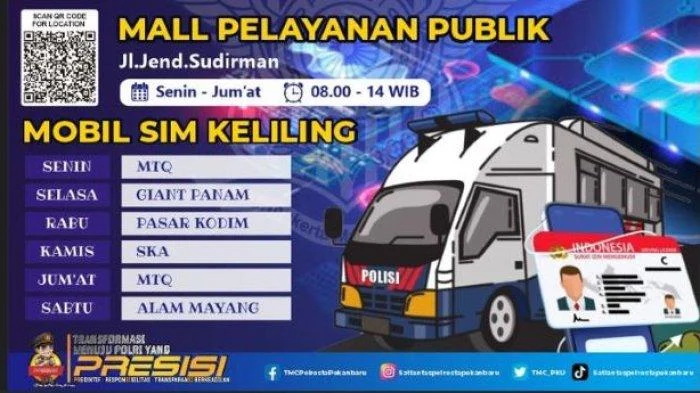Layanan SIM Keliling Hadir di Pekanbaru, Perpanjang SIM Tanpa Ribet