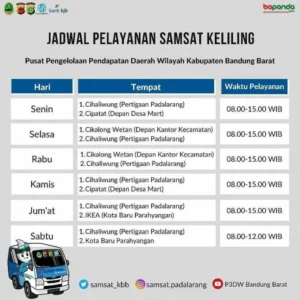 Pajak Buka Jam Berapa? Ini Jadwal Lengkap Samsat Keliling dan Induk di Jadetabek