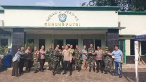 Perkuat Sinergi TNI-Polri, Polsek di Bogor Gelar Kunjungan ke Koramil