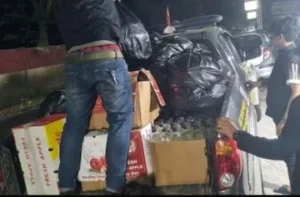 Polisi Sita 1.134 Botol Miras Ilegal dalam Razia di Ciseeng Bogor