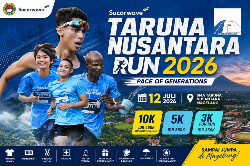 Sucorwave Taruna NusantaRun 2026: Ajang Lari Lintas Generasi di Magelang Tekankan Konsistensi Olahraga dan Investasi