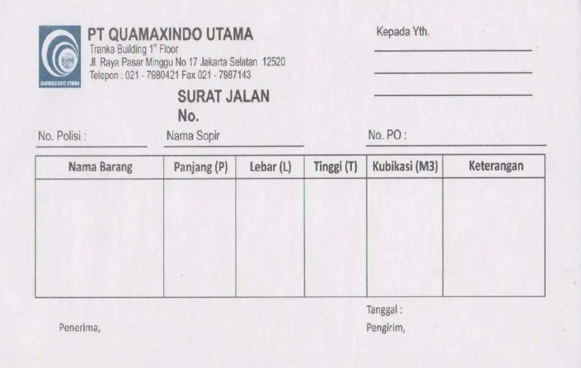 Surat Jalan Potrait: Pentingnya Dokumentasi dalam Proyek Infrastruktur