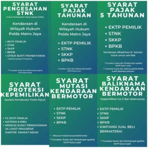 Syarat Bayar Pajak Kendaraan